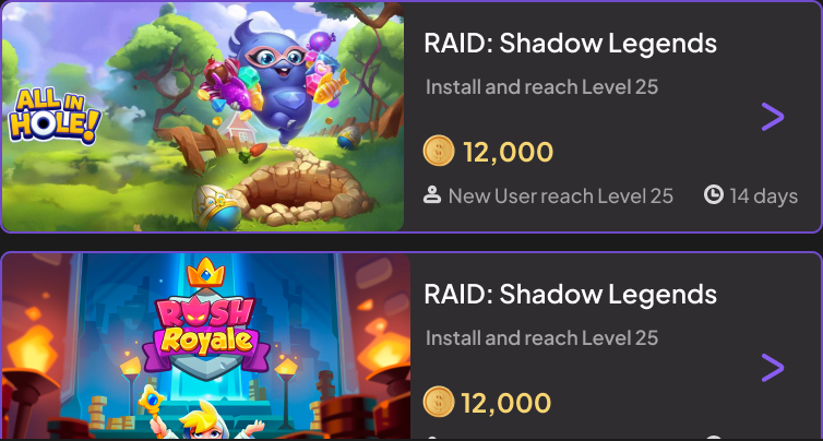 Curated offers list